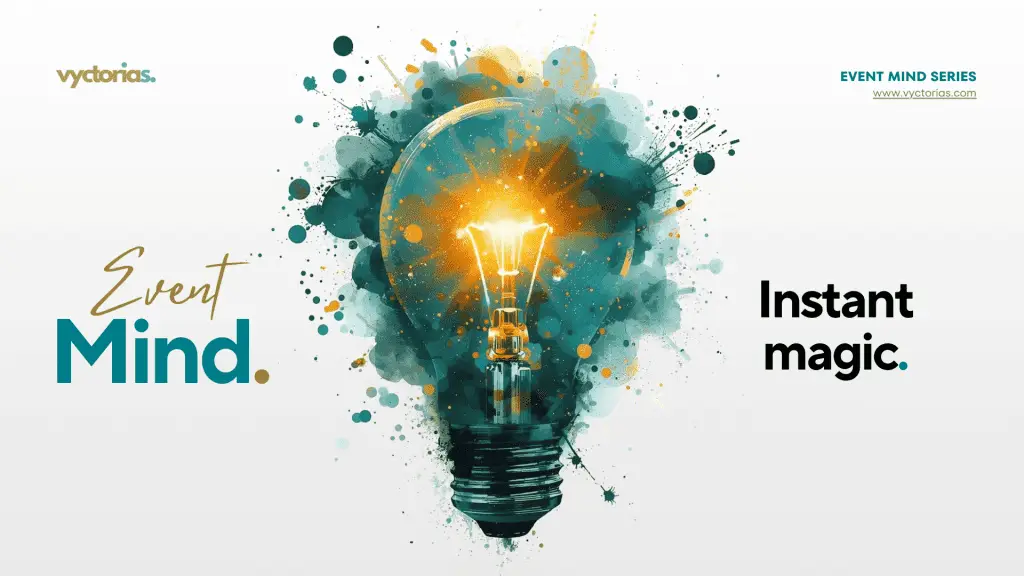 Glowing watercolor lightbulb symbolizing instant creativity and Event Mind inspiration.